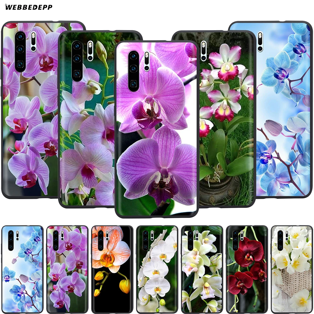 Webbedepp цветы орхидеи красочный чехол для Huawei Mate 10 20 30 Nova 2i 2 3 3i 4 5i Y5 Y6 Y7 Y9 Pro Lite