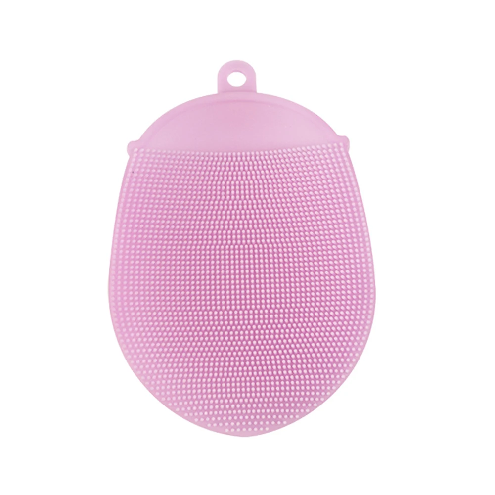Волшебная Чистящая Щетка для дома Пищевая силиконовая миска для мытья посуды Кастрюля Сковорода мочалки термостойкость Очиститель Щетка инструмент - Цвет: Розовый