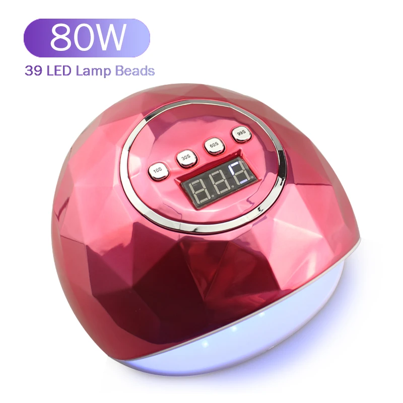 UV Led Nail Lamp 80W Dryer 39 LED For Nails Drying Manicure Gel Professional Art Salon Tool | Красота и здоровье