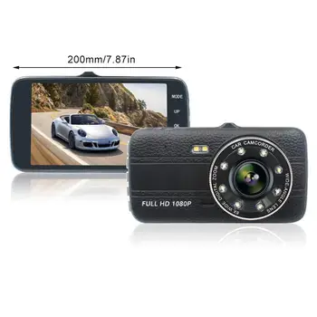 

T805 Auto Parts Steam Motorcycle Starlight Night Vision 4 Inch Dual Lens Driving Recorder Reversing Image