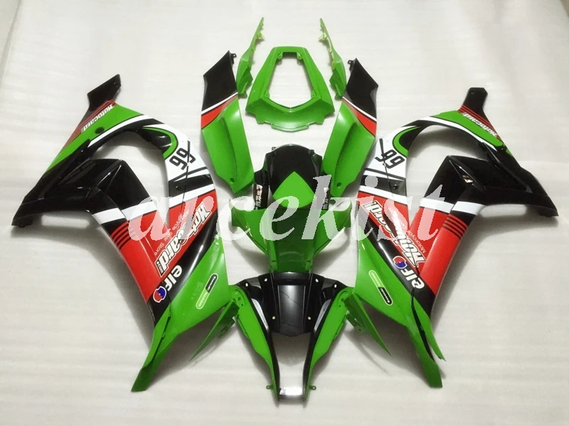 4 подарки ABS Обтекатели комплект подходит для kawasaki Ninja ZX-10R 2011 2012 2013 10R, возрастом 11, 12, 13, 14, 15, корпус комплект с бюстгальтером цвета: зеленый, красный