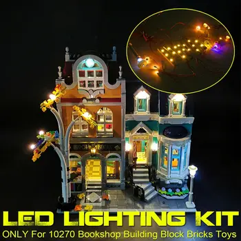 

LED Light Up Kit for 10270 Bookshop Building Blocks Bricks Toys (Model Not Included) Lighting Set with USB Port