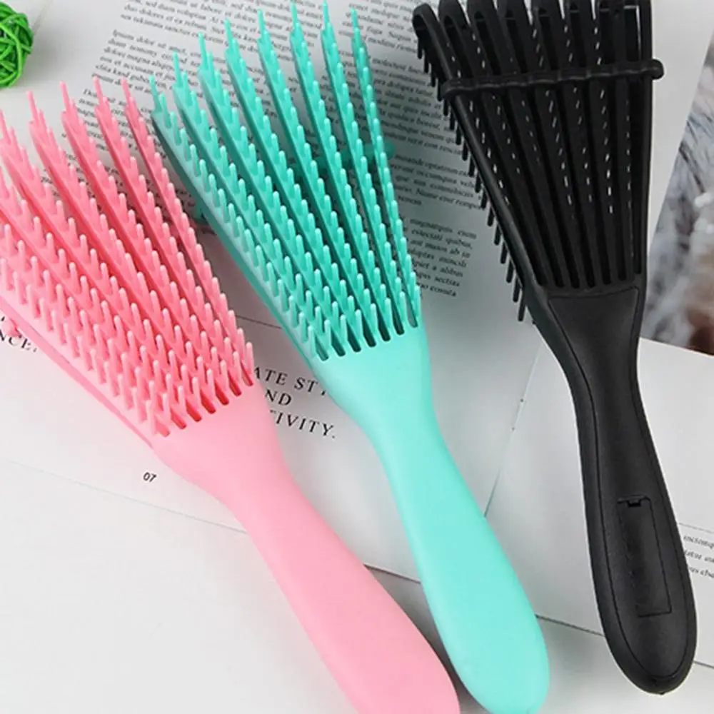 Eight claw Comb Straight Curly Hair Comb Plastic Breathable Fluffy Oil Massage Comb Essential Octopus Ribs 4