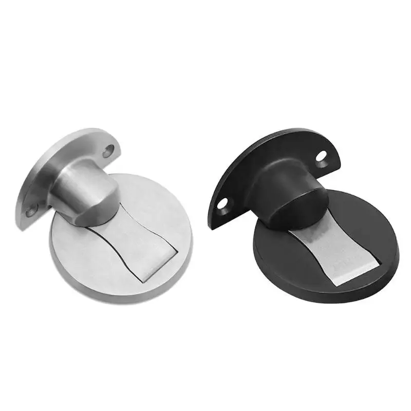 

304 Stainless Steel Door Stopper Magnetic Punch-free Suction Concealed Door Holders Nail-free Door Catch Home Hardware