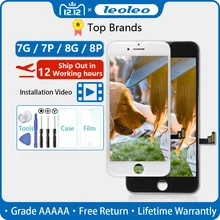 Белый и черный AAAAA пожизненная гарантия абсолютно для iphone 8 Plus 8+ 5,5 ''ЖК-дисплей кодирующий преобразователь сенсорного экрана в сборе+ подарок