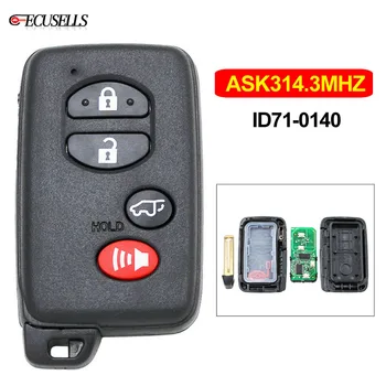 

3+1-SUV Button Smart Card US ASK314.3Mhz ID71-0140 with TOY48 Emergency Key Use for Toyota Carmy Reiz Pardoa Aalon 2005-2010