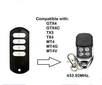 

For GTX4, GTX4C,TX4 remote control replacement 433mhz rolling code remote