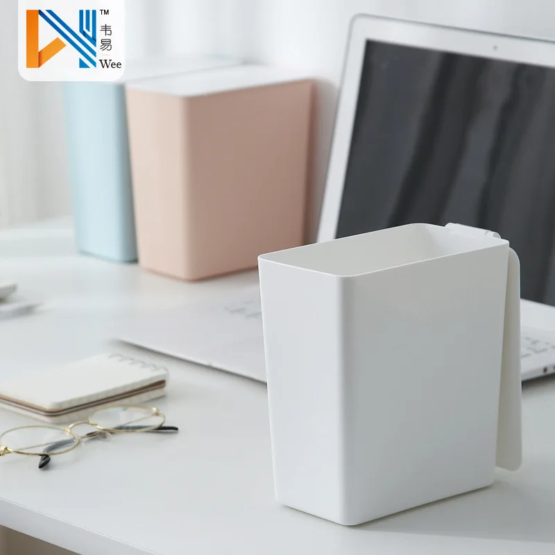 

Mini Desktop Garbage Compartmental Garbage Can Home Living Room Small Office Table Cute Creative Basket Flip
