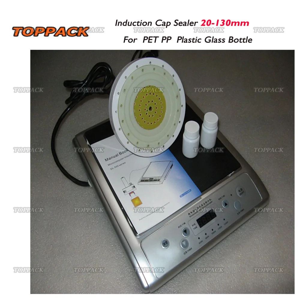 Microcomputer Induction Bottle Cap Sealer 20-130mm Handheld Heat Sealing Machine with Counting Function for Plastic Glass Bottle