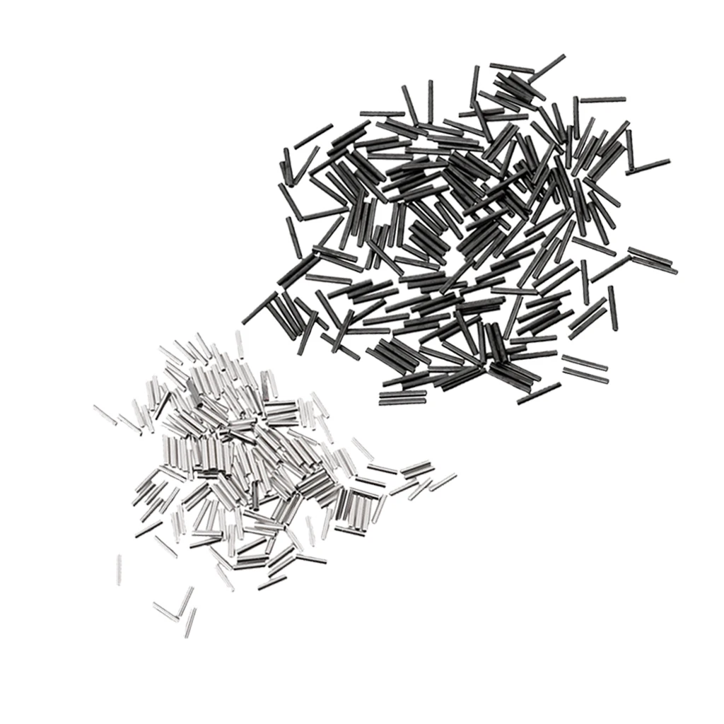 400x Single Fishing Crimps Sleeves Copper Tube Fishing Connector Wire Traces