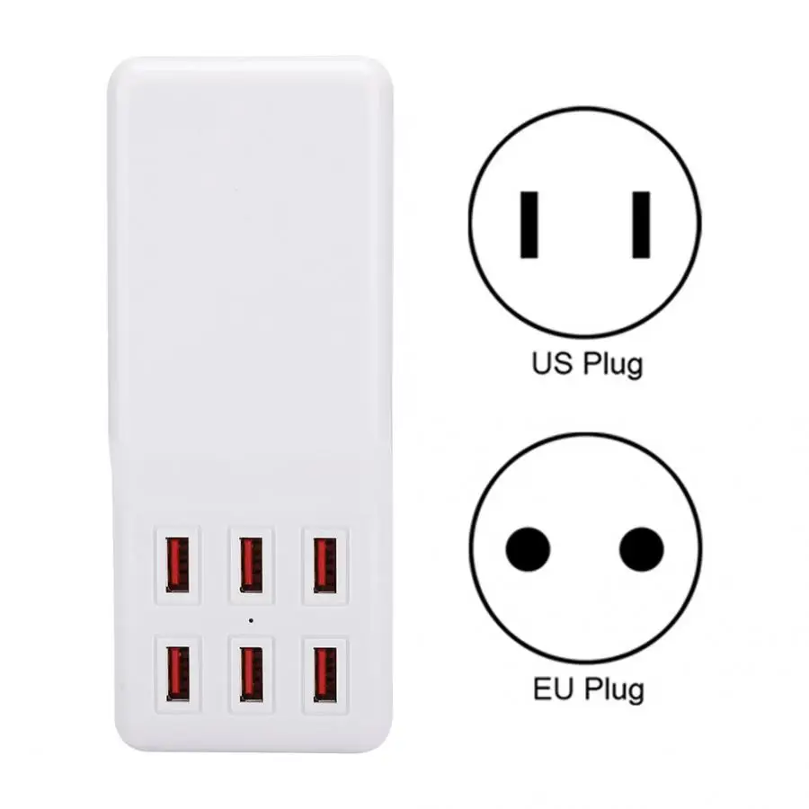 Настольное зарядное устройство с 6 USB-портами 60 Вт 5 В 3 а постоянного тока |