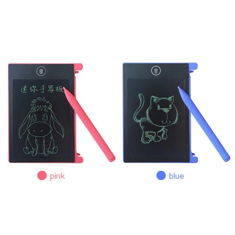 LCD Writing Tablet Paperless Memo Pad Writing Drawing Graphics Board 4.4 inch