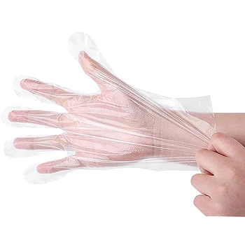 

500 PCS Disposable Gloves Clear Food Service Plastic Gloves