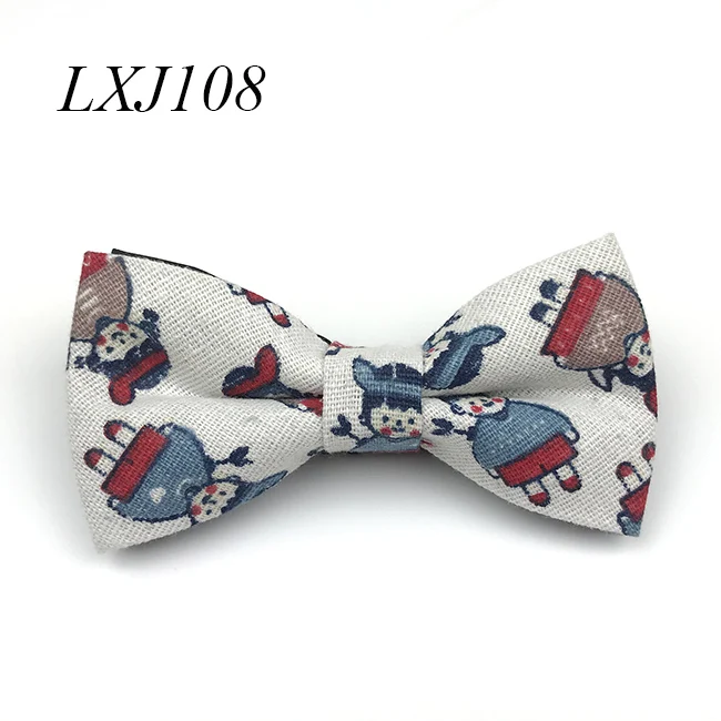 Bowtie 13 Новое поступление хлопок из разной Ткани Цветной Мультфильм Лук мужской галстук галстуки - Цвет: Bowtie 13