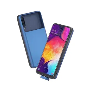 

7000mah wireless charger case for Galaxy A50 Battery Case 2 in 1 Magnetic Soft TPU Cover+5000mAh Powerbank external cases