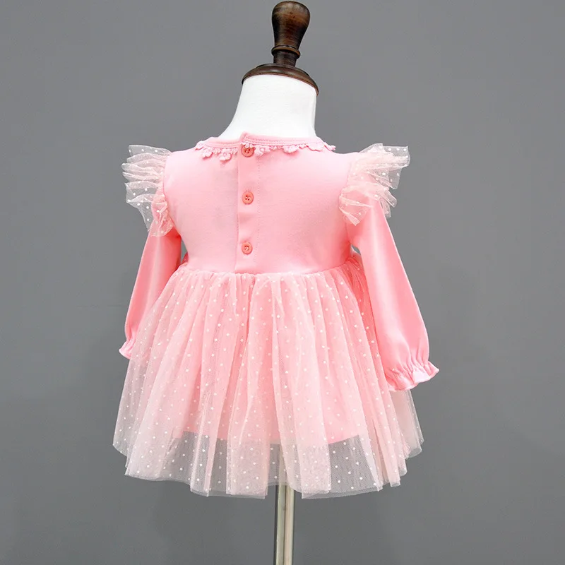 

Baby Clothes Spring And Autumn GIRL'S Princess-Style One Piece Crawling Clothes Romper BABY'S FIRST Month 0-1-Year-Old Newborns