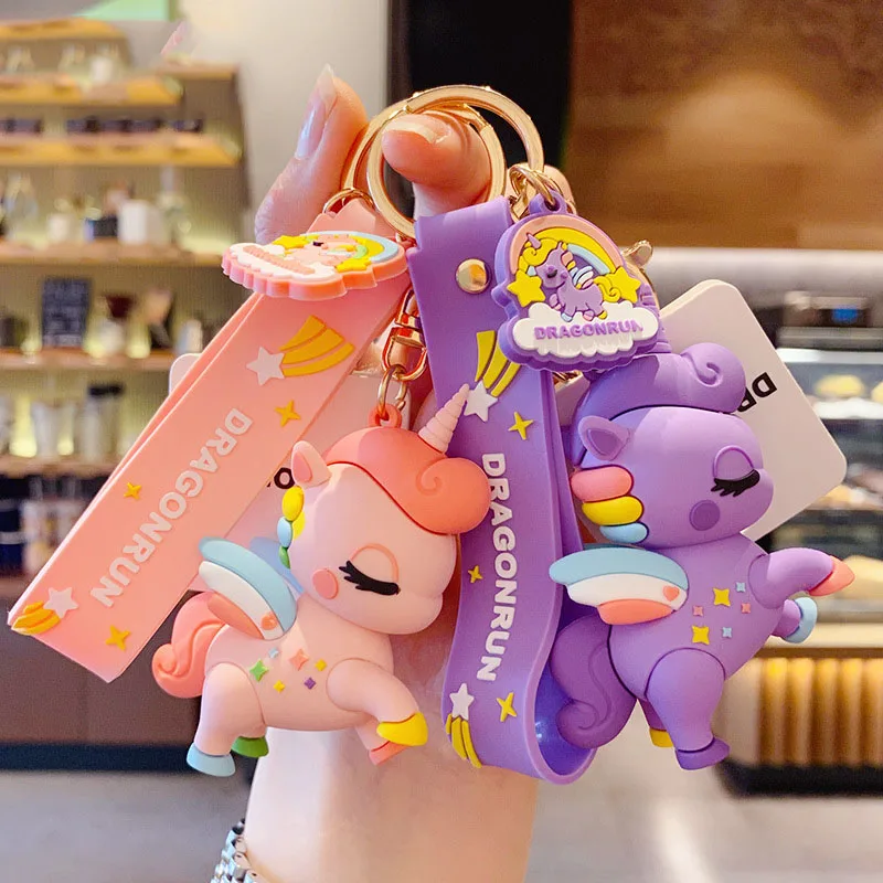 Unicorn animal Keychain accessories bulk Key Chain Gifts for Women Car Bag  Horse Pendant Student Accessories Key Ring Jewelry - AliExpress