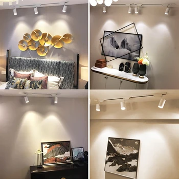 

Power COB LED Track Light Lamp 10/20/30/40W Track Lamps Lights Spotlights Ceiling Lights Pendant Lamps 220V Clothing Store Home