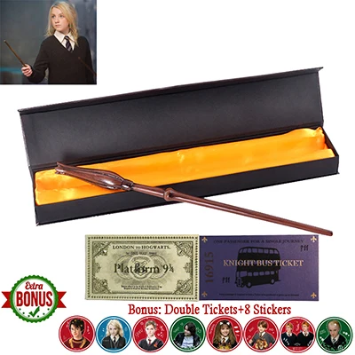 22 Kinds of Harry Series Magic Wand with Box Voldemort Ron Hermione Dumbledore Luna Magic Wand Knight Bus Hogwart Train Ticket - Цвет: Luna