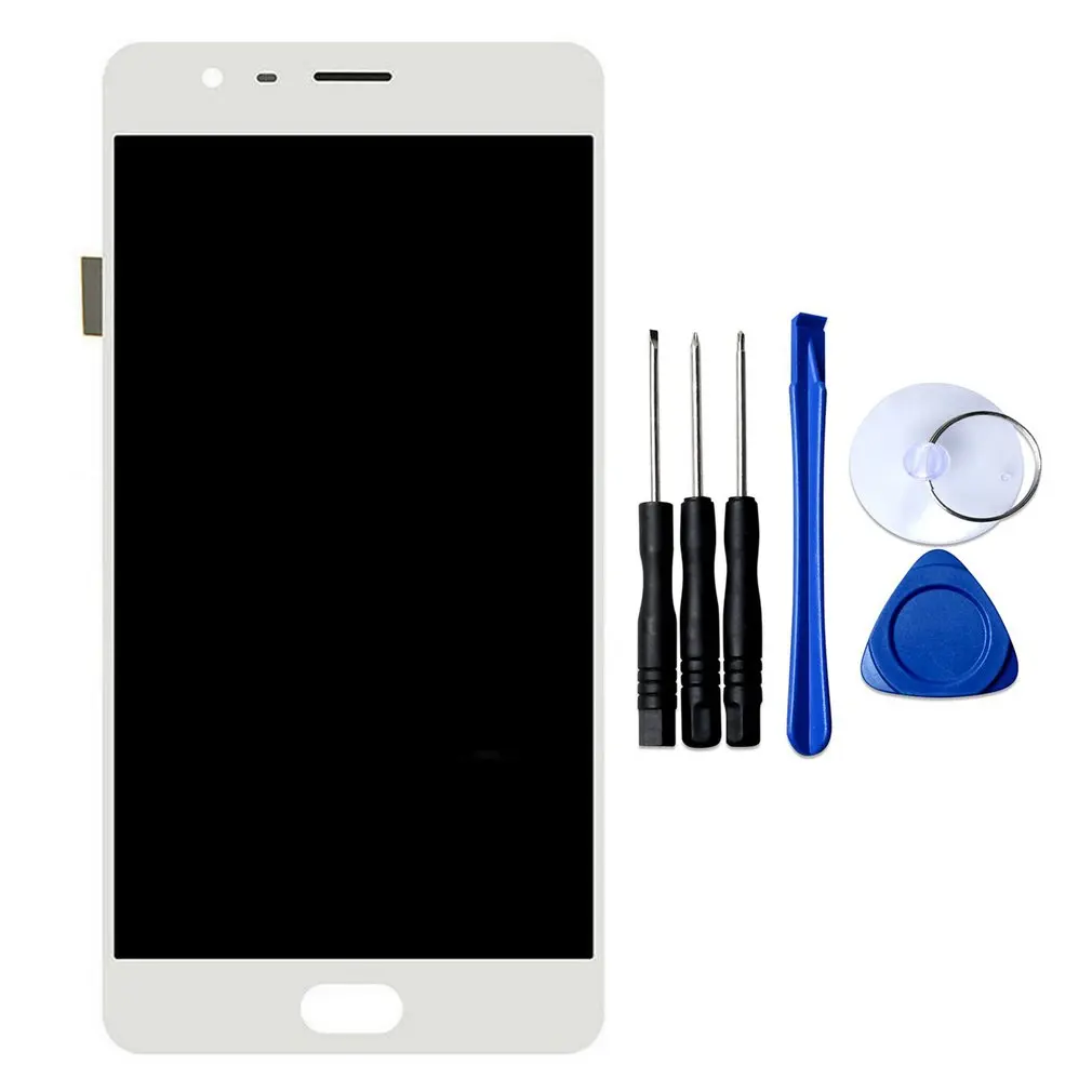 Для Oneplus 3/3t A3000 A3003/5 A5000/One A0001 ЖК-дисплей кодирующий преобразователь сенсорного экрана в сборе+ рамка запасные части экрана