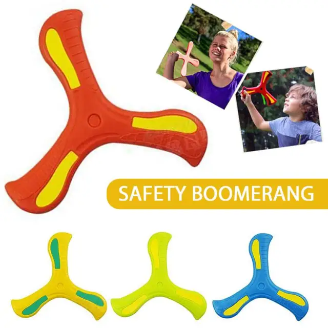 Boomerang Toy Throwback Flying Disc Funny Throw Catch Interactive Toy Outdoor Fun Game Gifts For Kids Children Toy Sports 2