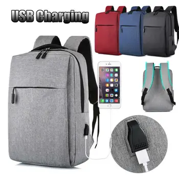 

Men's Backpack Anti-theft Men USB Charger Port Backpack Business Travel Work Shoulder Bags Laptop Bag Large Capacity Work Bad