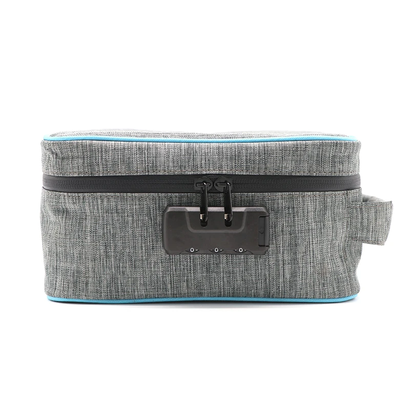 New Carbon Fiber Bag Password Lock With English Manual Smell Proof Bags Storage Holders Kit