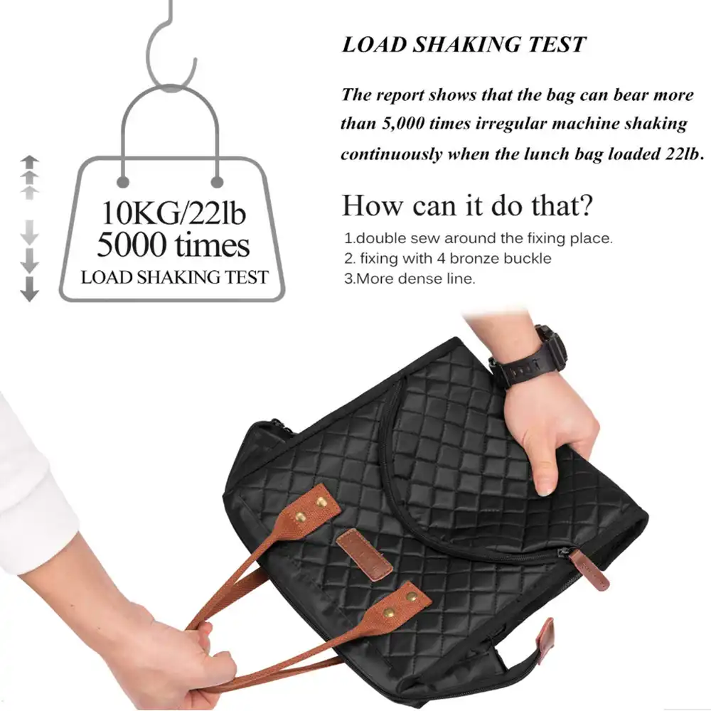 insulated lunch bag with drink holder