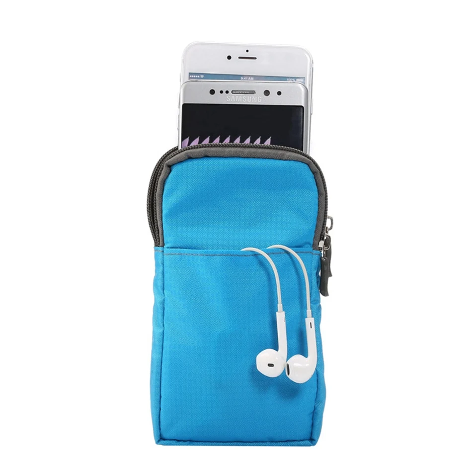 Universal Small Crossbody Cell Phone Bag Zipper Waterproof Nylon Shoulder Pocket Messenget Cross Body Earphone Bag Case Wallets  (11)