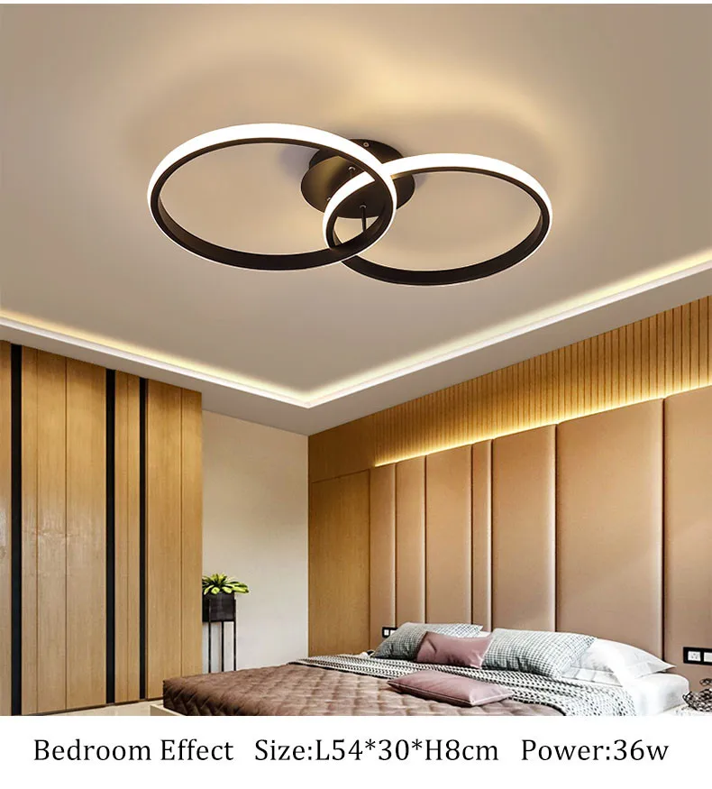 Modern LED Ceiling Light For Living Room Bedroom Dining Room Luminaires Circle Rings Ceiling Lamps Home Indoor Lighting Fixtures led ceiling lights