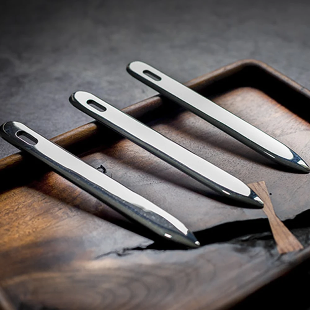 1Pc 가죽 공예 뼈 폴더 도구 Burnish Edger Creaser 접는 손 도구를 형성 DIY Leathercraft 바느질 액세서리 148*18mm