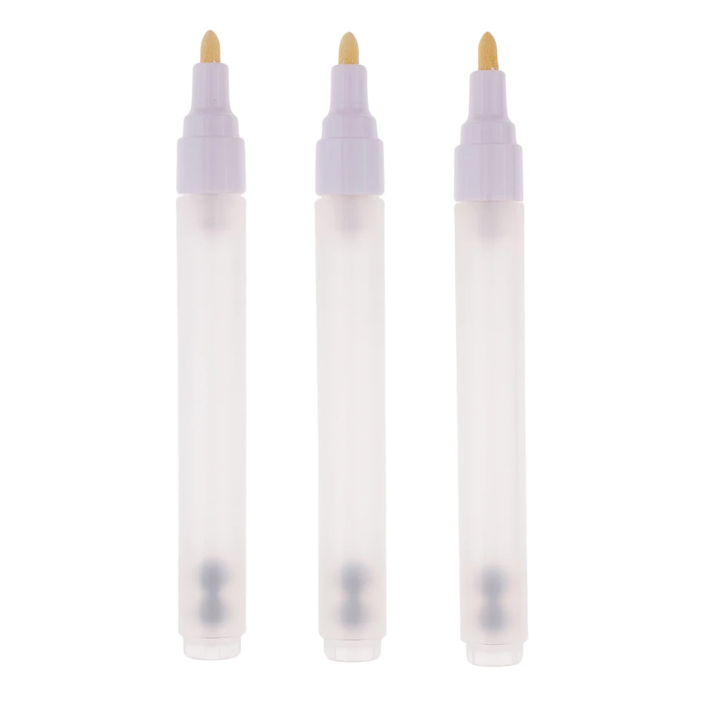 3 Pieces Clear Plastic Medium Tips 4.5mm Tip Watercolor Oil Acrylic Paints Marker Pen Empty Tube Ink Fountain Refill Pen