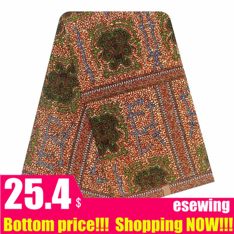 Африканская ткань tissus настоящий голландский воск высокого качества африканская ткань Ankara tissus 6 ярдов африканская настоящая восковая ткань хлопок