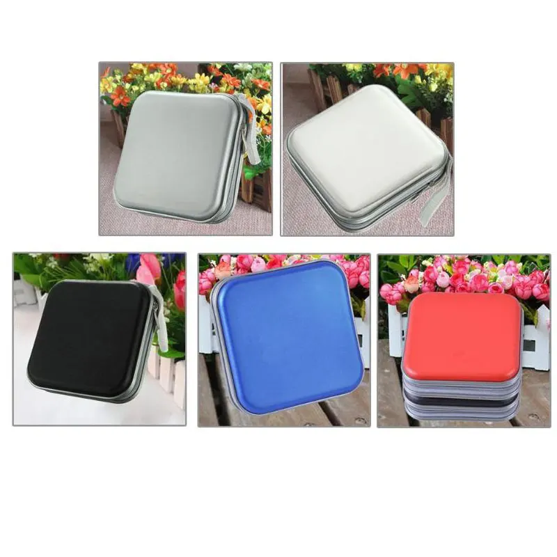 

40 CD DVD Carry Cases Disc Storage Holder Box CD Sleeve Wallet Ideal For Car NEW