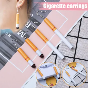 

Fashion Cigarette Butts Earrings Creative Earring For Women Gift Earrings Jewelry Wholesale Contracted Girl Dangle Earring