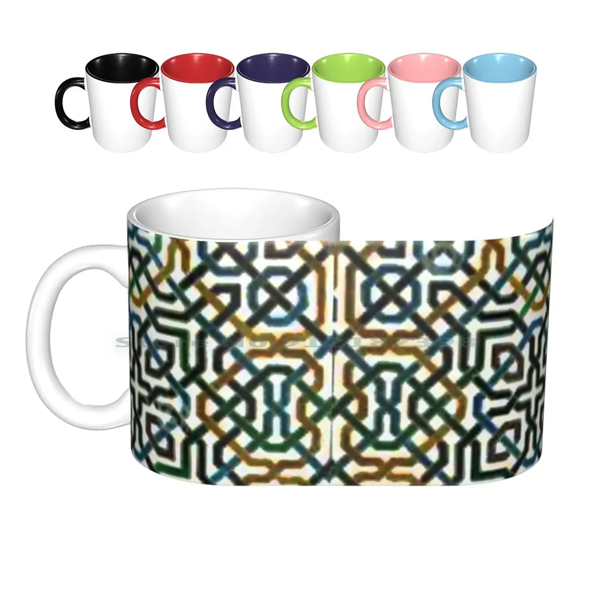 Керамическая плитка Alhambra кофейные чашки кружка для молока и чая мозаика из
