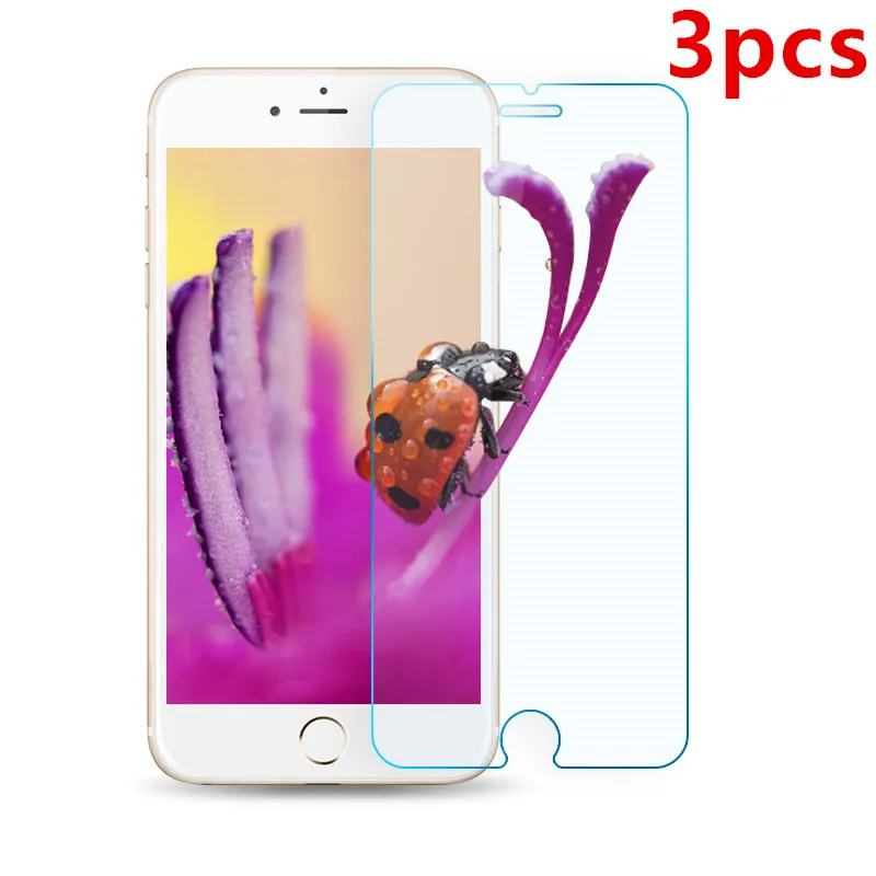 Ультрапрозрачное закаленное стекло 9H для защиты экрана iPhone 6 6s 7 8 plus X XR XS Max
