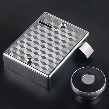 

USB Rechargeable Smart Keyless Home Office Security Aluminum Alloy Fingerprint Cabinet Lock Biometric Drawer Wardrobe Furniture