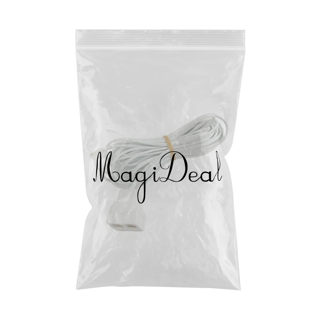 26 Feet 2 Jack Telephone Extension Cable Lead Wire Cord Phone Fax Modem