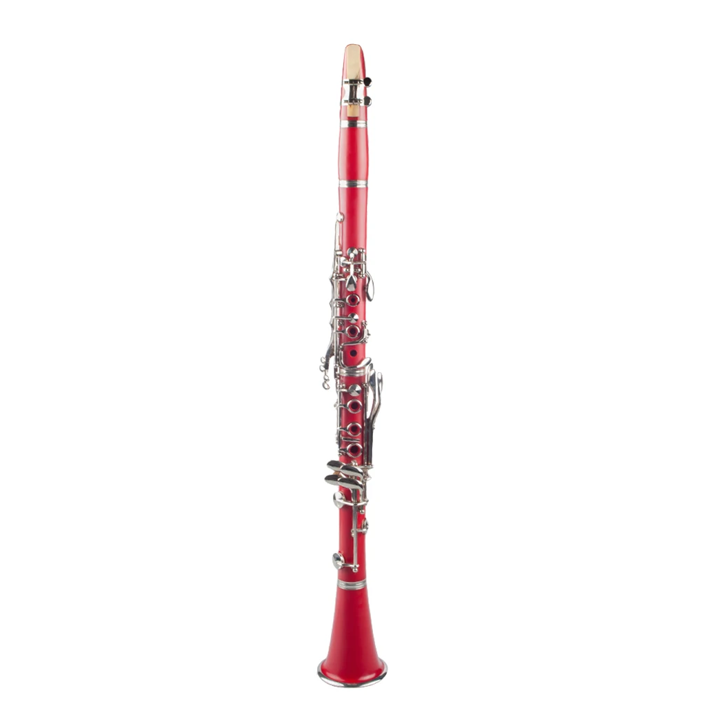 Naomi Professional Falling Tune B 17 ключ кларнет ABS Комплект для кларнета W/кларнет+ тростники+ ремень+ чехол+ компоненты для студента красный
