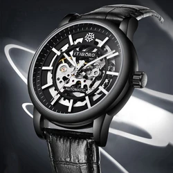 ITIBORO Reloj de pulsera para hombre, accesorio masculino de pulsera resistente al agua 50M, con mecanismo automático de Corium, 24 horas