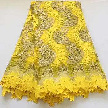 

African Lace Fabric For Wedding Dress 2020 High Quality Milk Silk Lace French Tulle Lace Fabric New Cord Guipure Lace Fabric