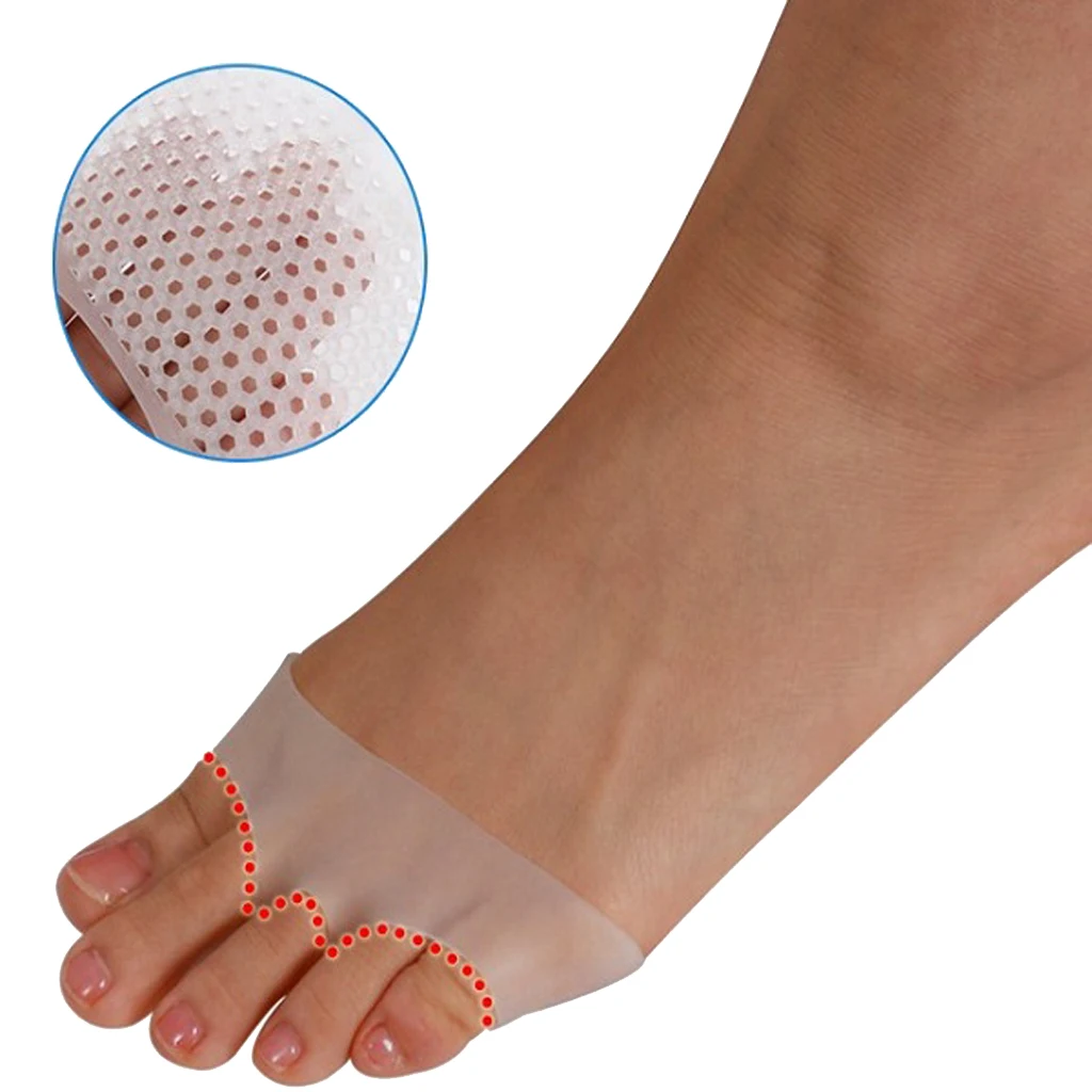 

1pair Gel Padded Health Care Belly Ballet Dance Toe Shoes Woman Foot Insoles Pads Cushions Forefoot Pain Support