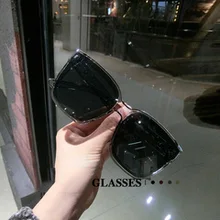 1007 ретро большая коробка солнцезащитные очки круглое лицо уличные очки солнцезащитные очки