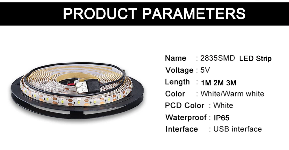 1-3 м PIR датчик движения ночник 5 в 2835 SMD гибкий светодиодный USB порт лестницы кухонный свет шкаф ТВ тыловая подсветка
