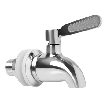 

304 Stainless Steel Beverage Dispenser Replacement Spigot Juice Cold Drink Wine Barrel Faucet for Home and Party Use
