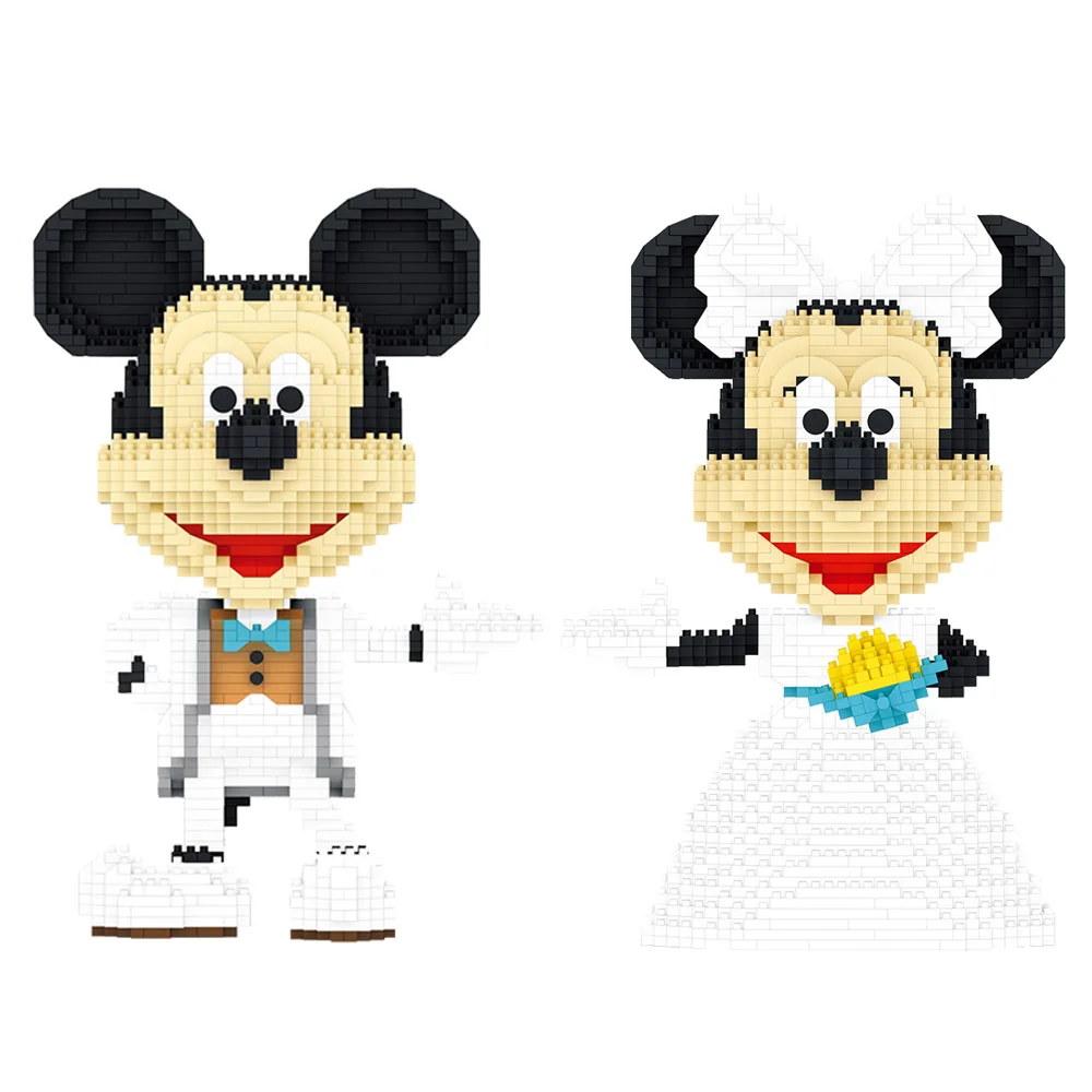 1919pcs+ Disney Mickey Mouse Diamond Building Blocks Minnie Mouse ...