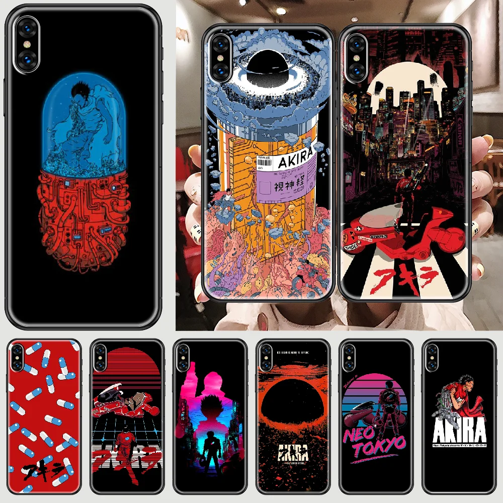 Anime AKIRA Phone Case Cover Hull For iphone 5 5s se 2 6 6s 7 8 12 mini plus X XS XR 11 PRO MAX black luxury back painting prime | Мобильные
