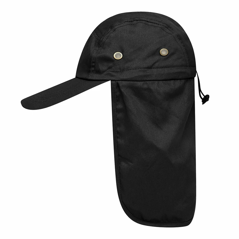 

Drop shipping Women Men Fishing Hat Sun Visor Cap Hat UPF 50 Sun Protection Removable Ear Neck Flap Cover for Hiking