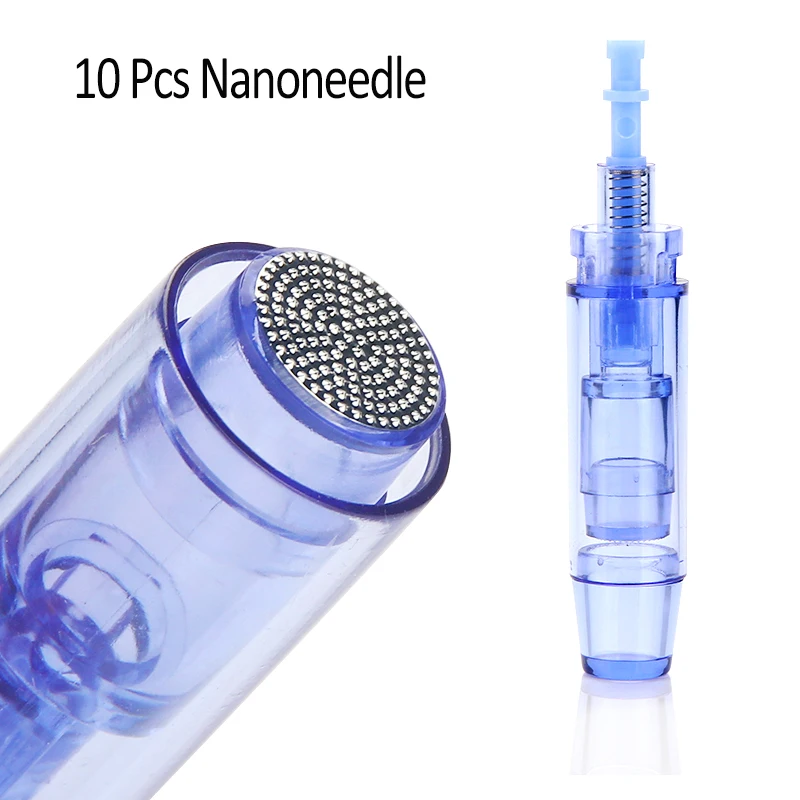 Round nano 10PCS Dr. Pen Ultima A1-C Dr. pen микроручка микро байонетный порт игольчатый картридж устройство электрический штамп Dr. Pen MYM Dr. pen проводной - Габаритные размеры: Round nano 10PCS